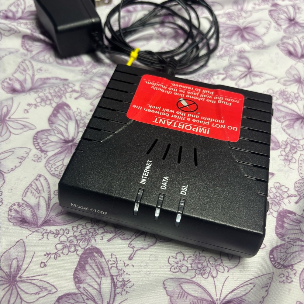 Black DSL Modem